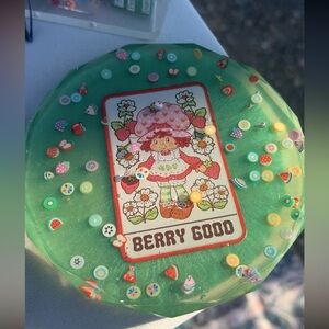 Whimsical Green 'Berry Good' Coaster